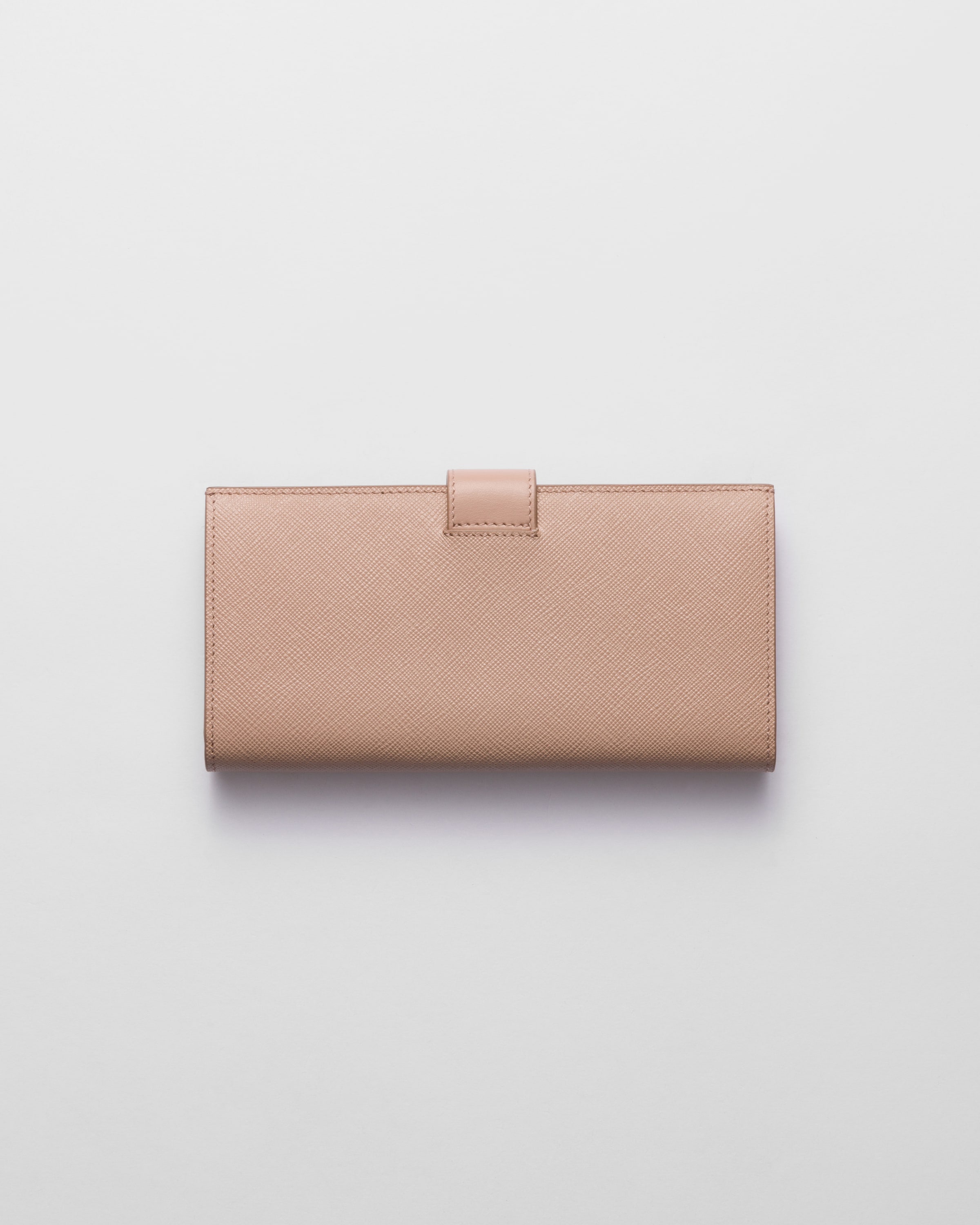 Large Saffiano and smooth leather wallet - 3