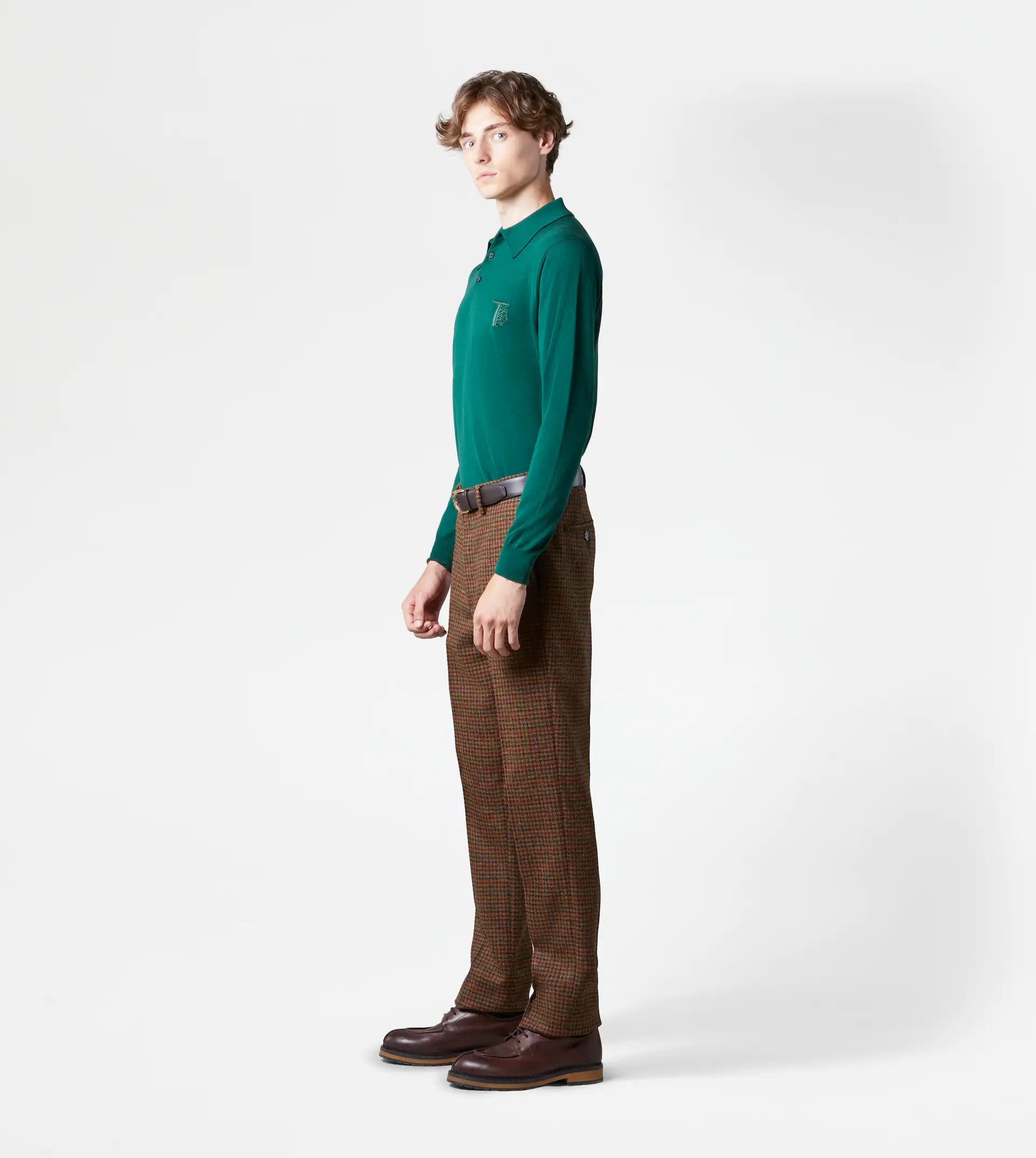 CLASSIC SHETLAND TROUSERS - BROWN, RED - 4