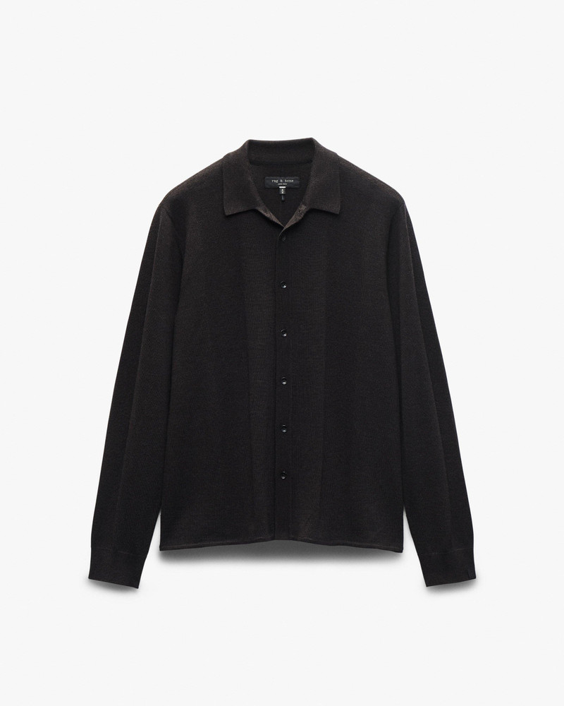Crawford Wool-Cashmere Knit Shirt 1