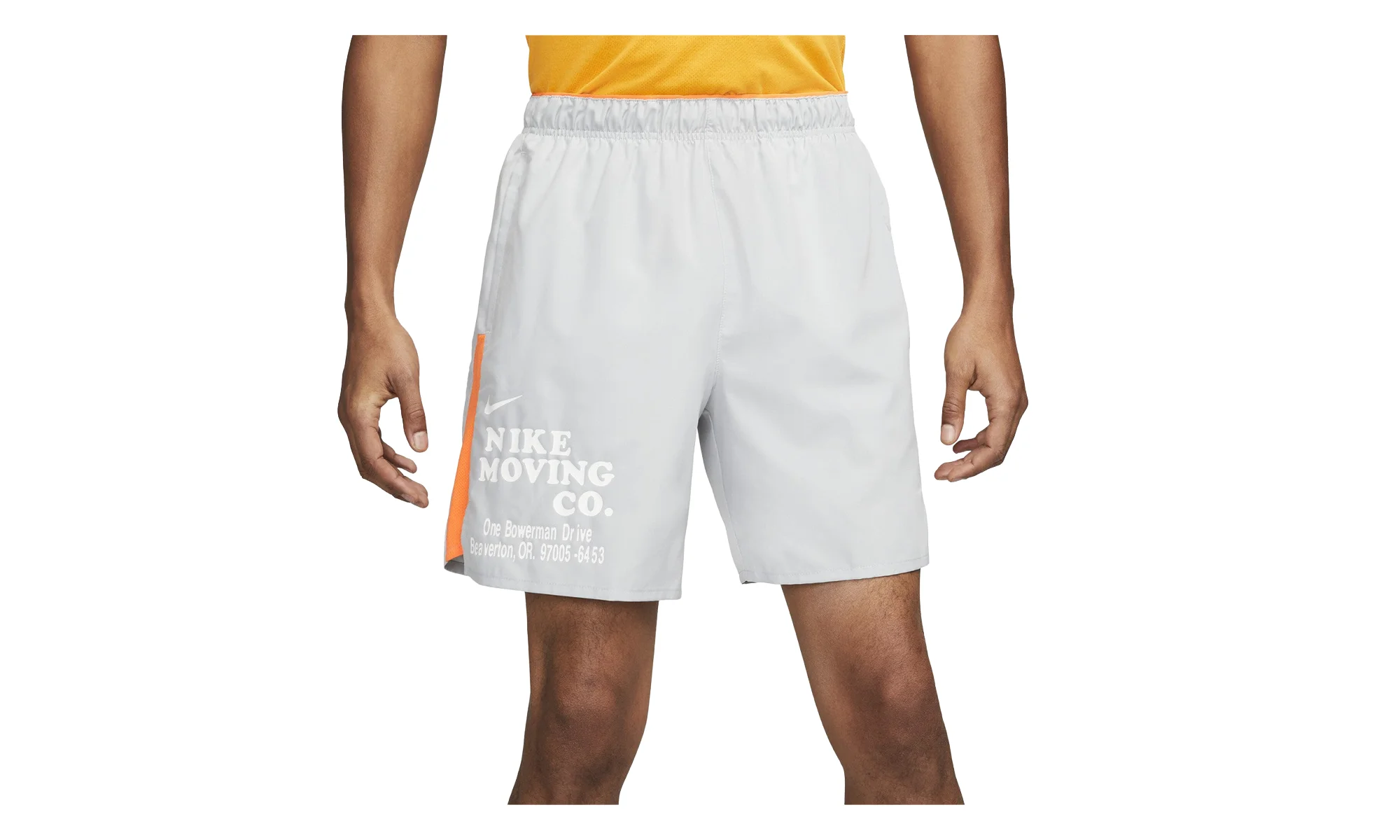 Dri-fit Challenger 18cm Unlined Versatile Shorts "Light Smoke Grey / Bright Mandarin / Black / Summi - 1