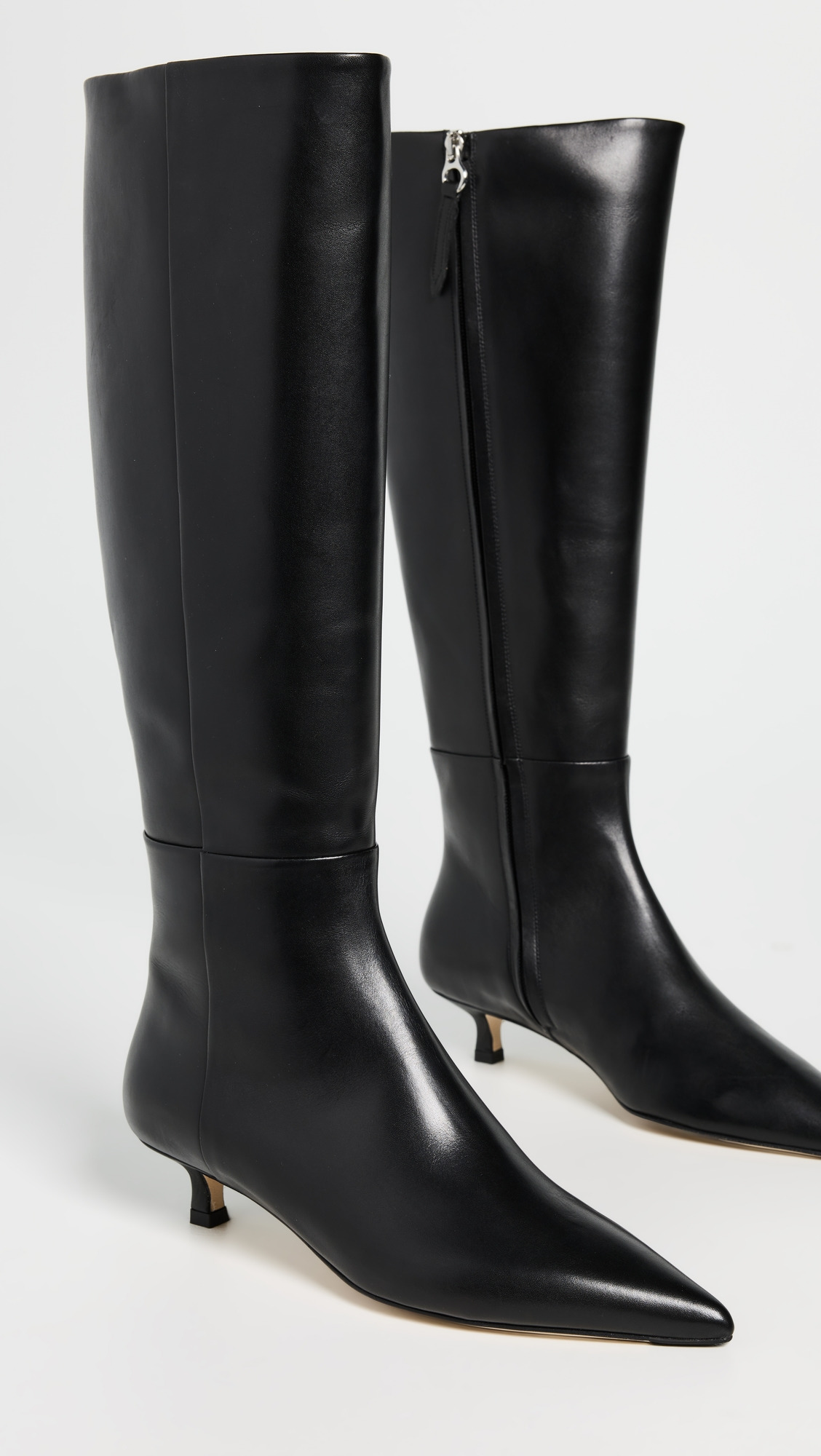 Sabrina Calf Leather Black Boots - 4