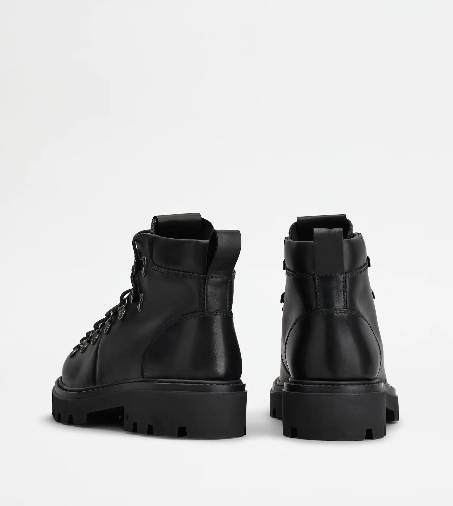 BOOTS IN LEATHER AND FELT - GREY, BLACK - 2