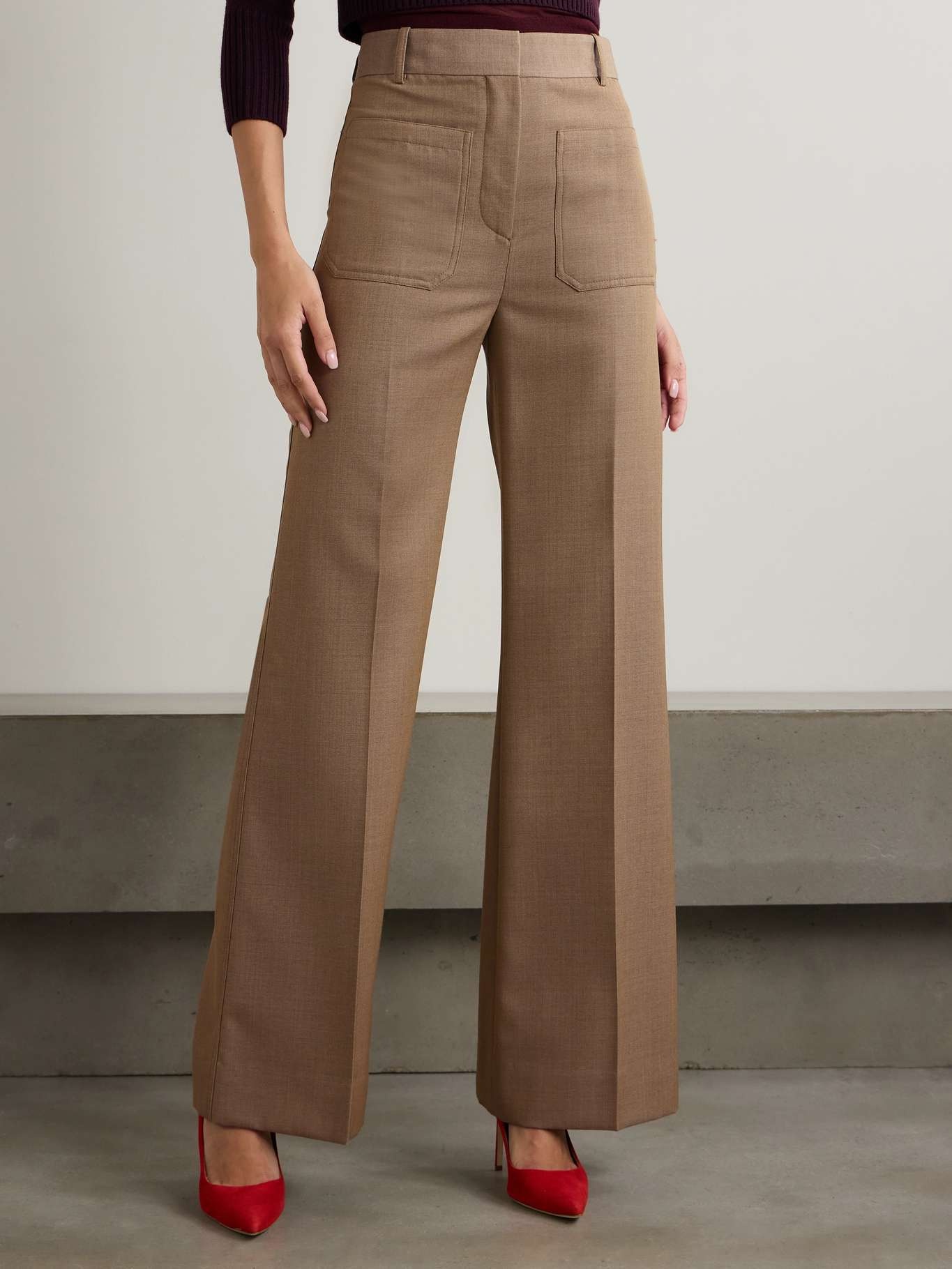 Alina wool wide-leg pants - 3