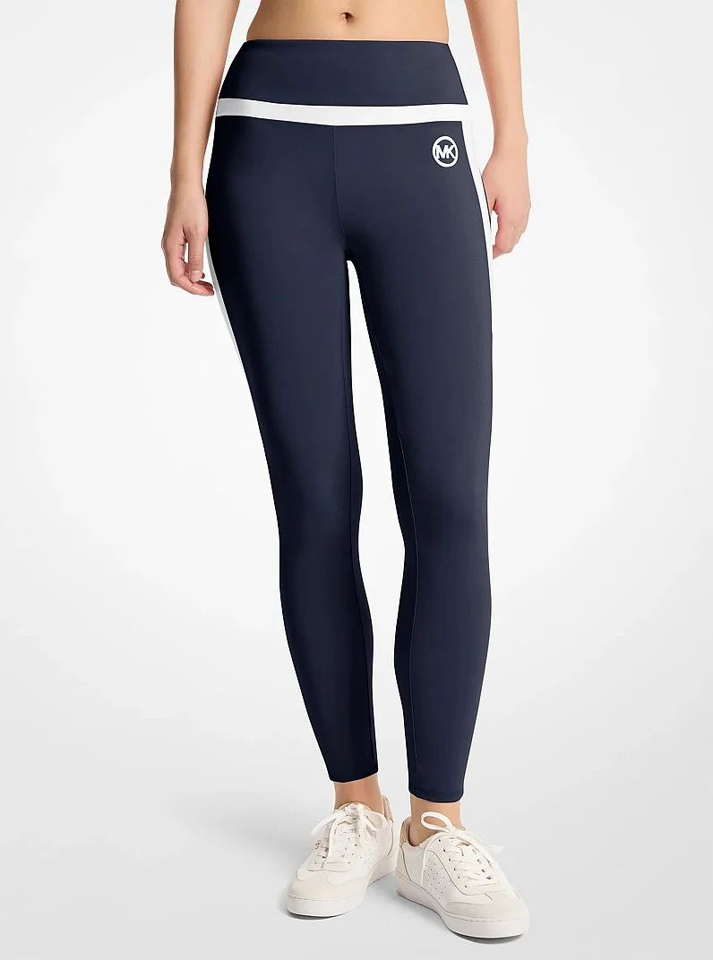 Stretch Knit High-Waisted Leggings - 1