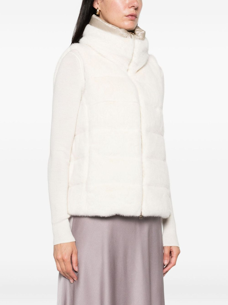 faux-fur sleeveless gilet 3