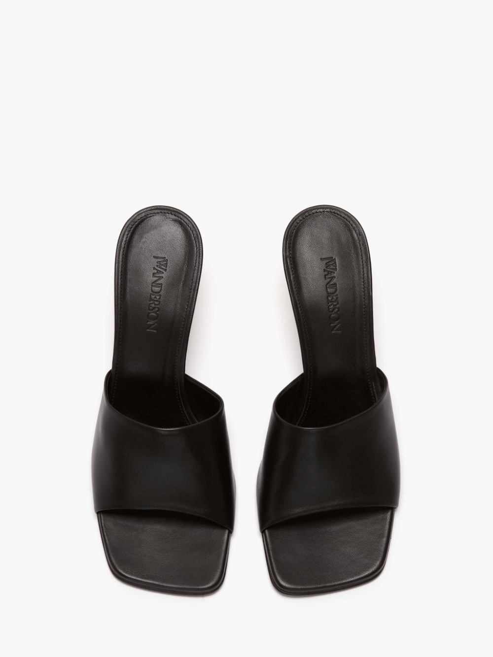 CHAIN HEEL LEATHER SANDALS - 4