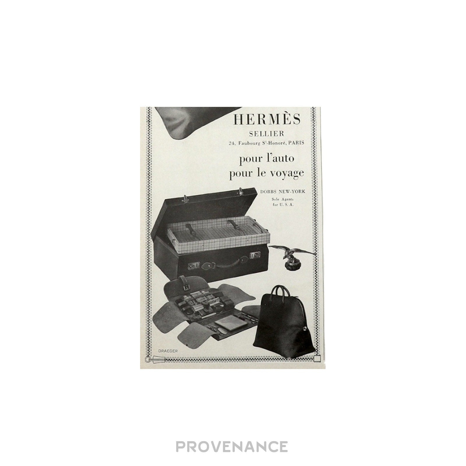 Hermes Antique Vintage Newsprint Ad - HERMÈS SELLIER IV - 6