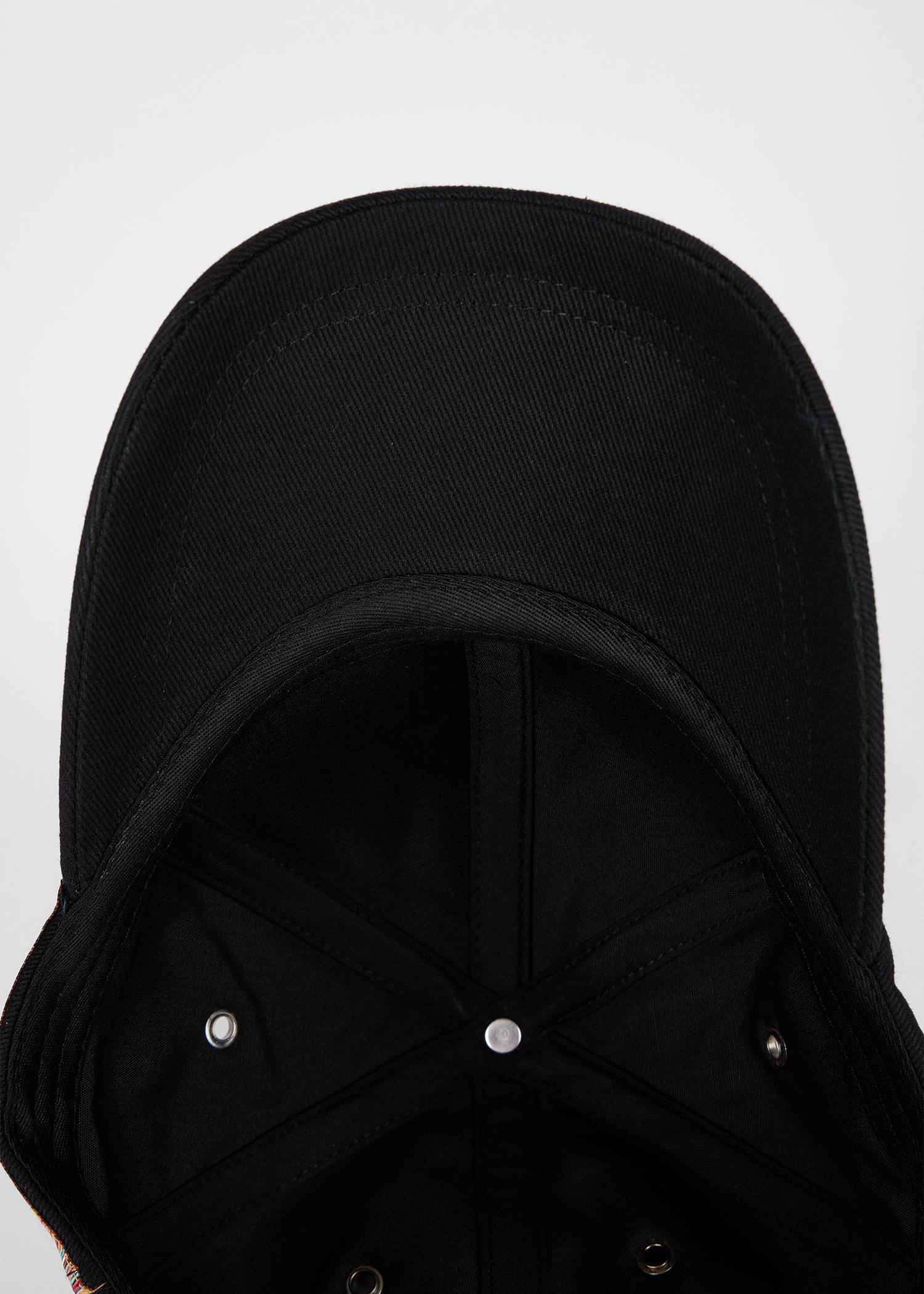 Black 'Signature Stripe' Trim Baseball Cap - 4