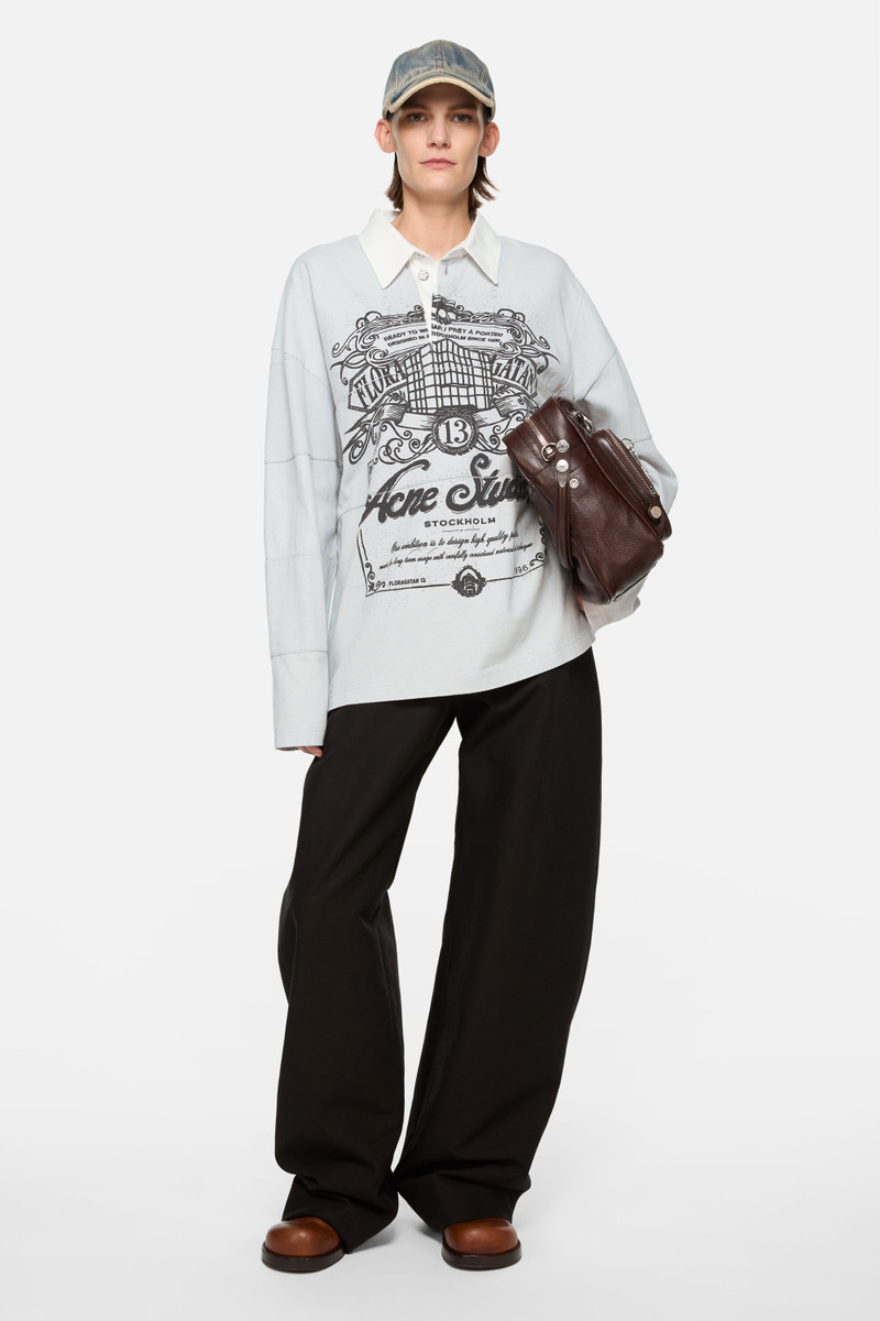 Acne Studios Logo t-shirt - Cold grey outlook