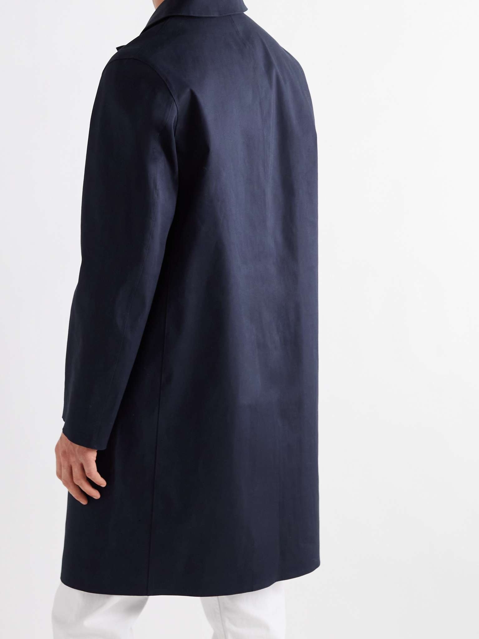 Oxford Bonded Cotton Trench Coat - 4