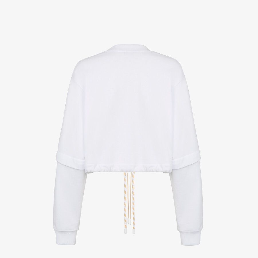 White jersey sweatshirt - 2