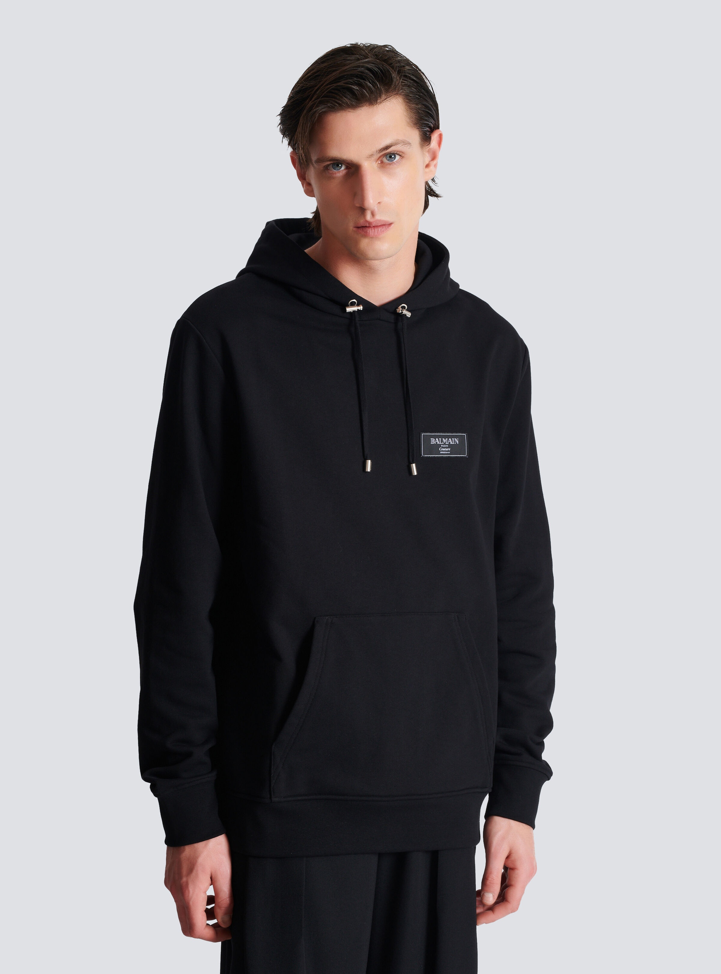 Hoodie with Balmain Couture label - 6