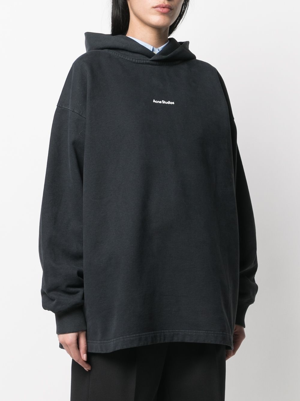 logo-print hoodie - 3