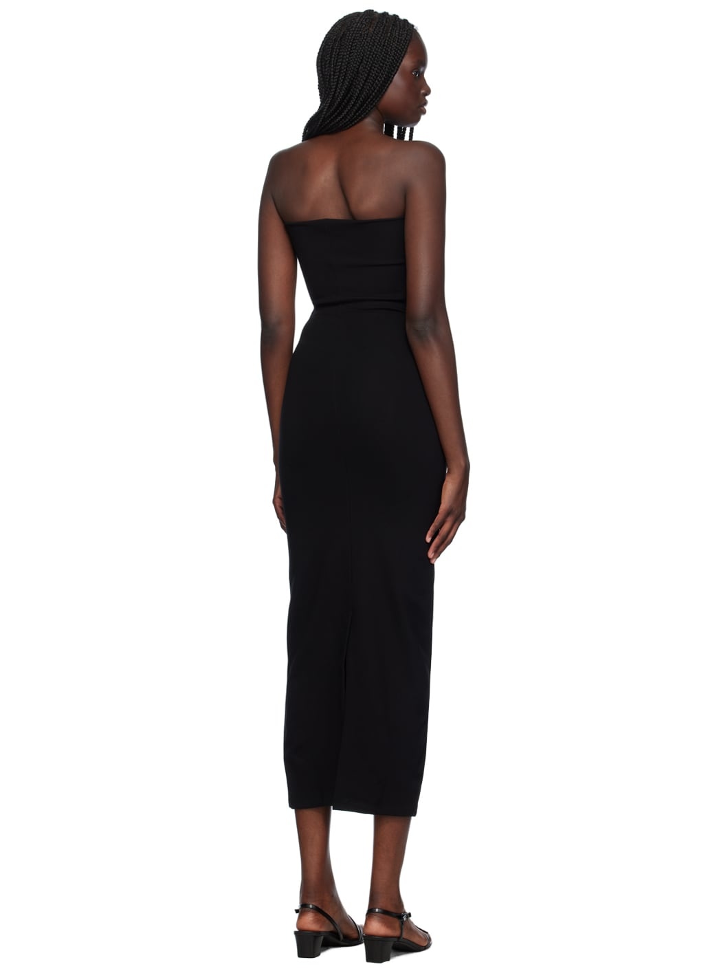 Black Rio Bandeau Midi Dress - 3