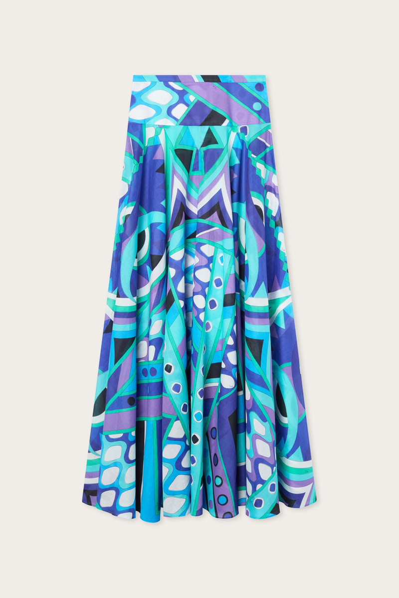 VIVARA PRINT COTTON SKIRT 1