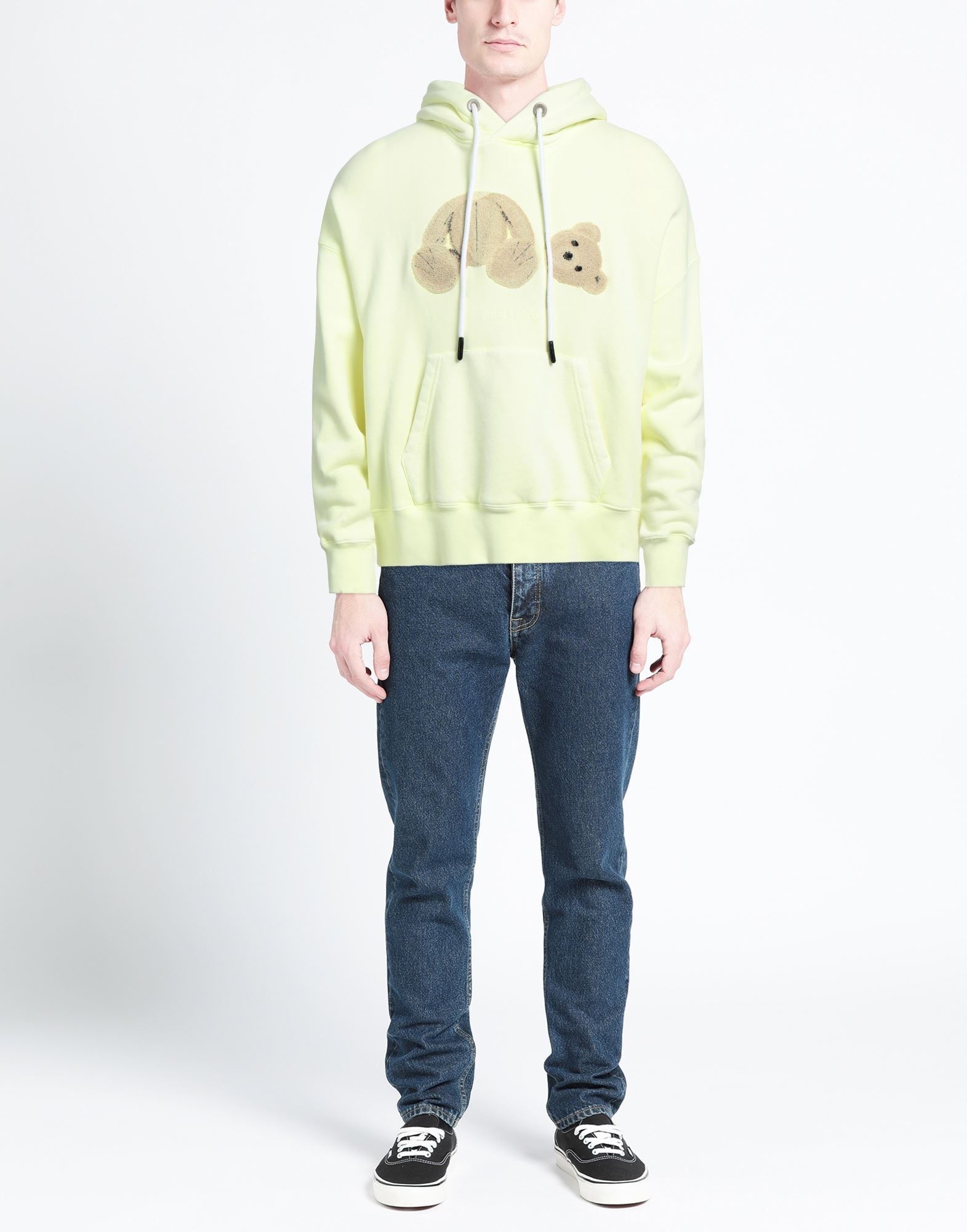 Yellow Men's Hooded Sweatshirt - 2