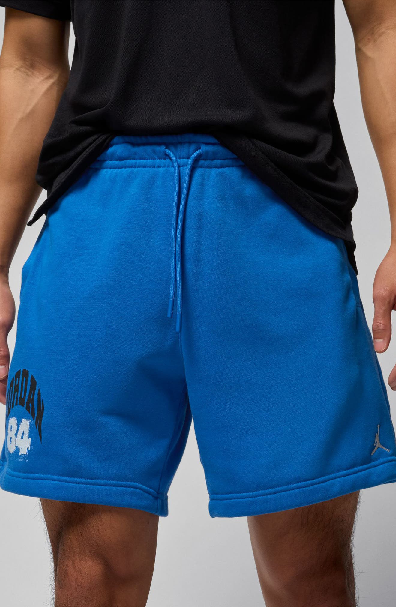 Jordan Collegiate Fleece Shorts in Sport Blue/Sail at Nordstrom - 5