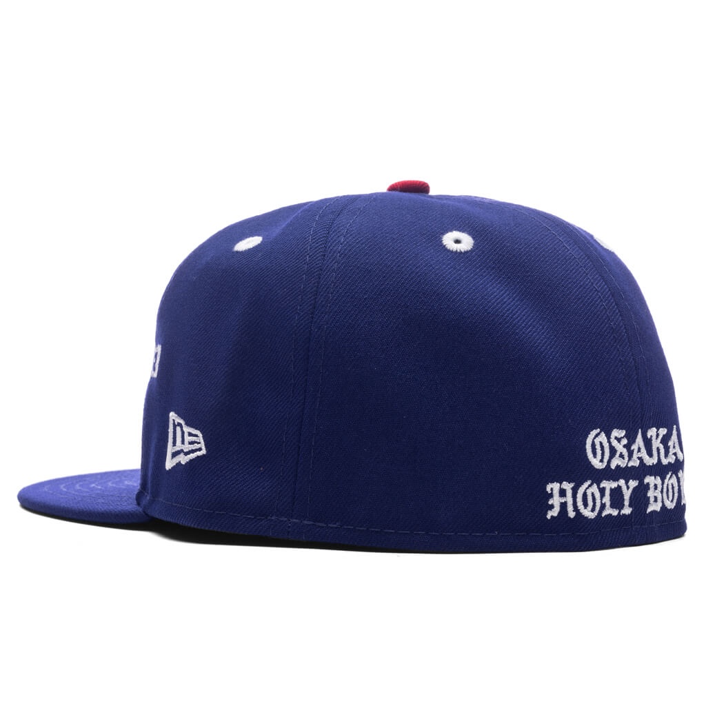 SAINT MICHAEL X BORN X RAISED X NEW ERA BORN SAINT CAP - BLUE - 6