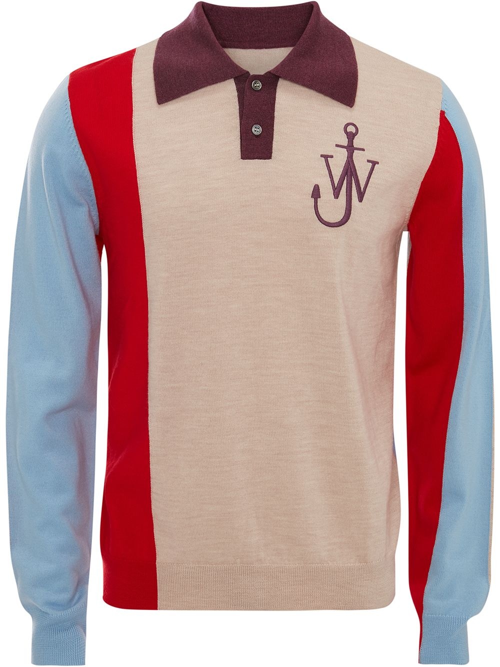 colourblock polo jumper - 1