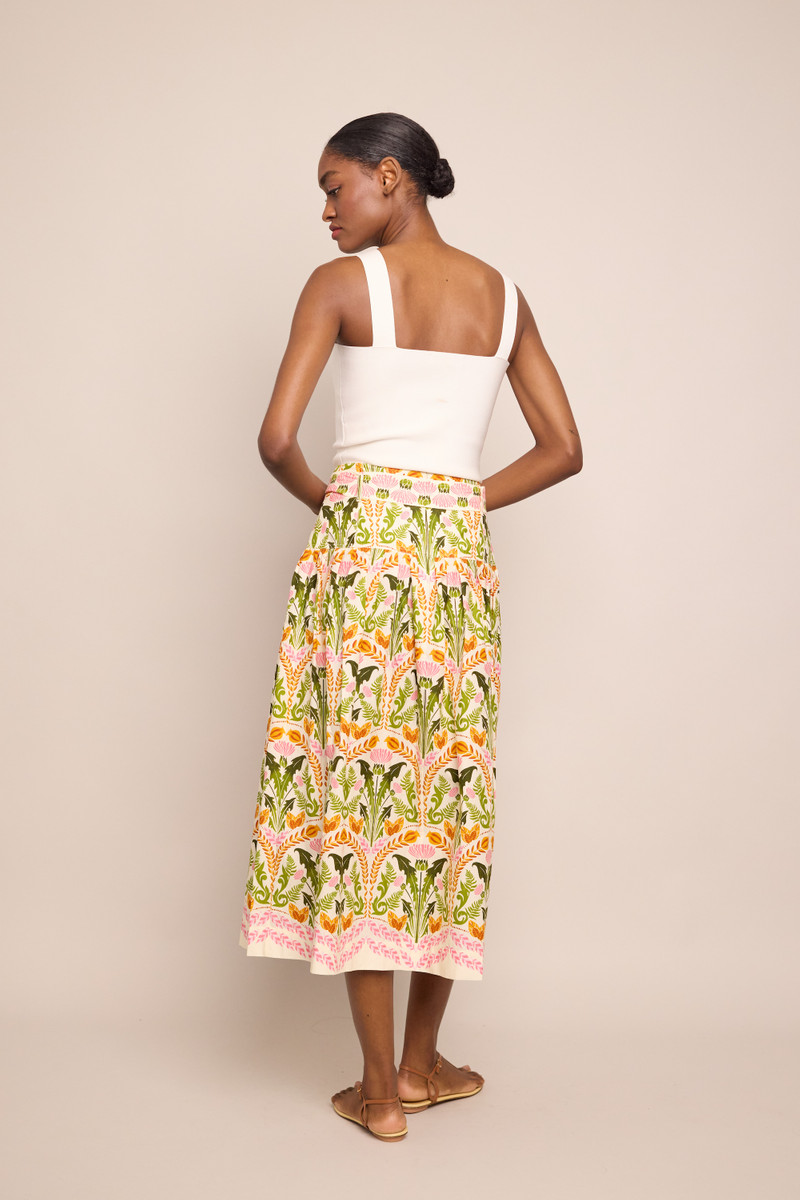 Jiya Skirt A Soft Sweep of Tiers, Cinched with a Sash 3