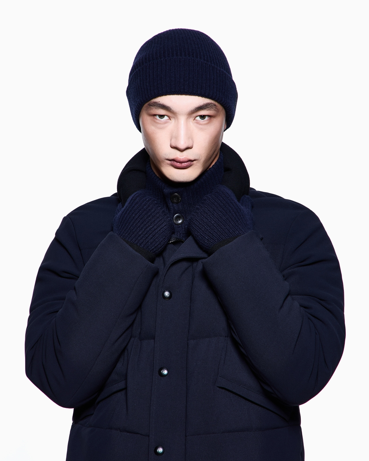 Gloves in pure cashmere knit - 3