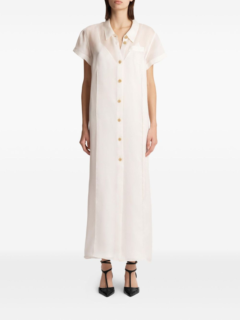 KHAITE Effy buttoned pocket dress outlook