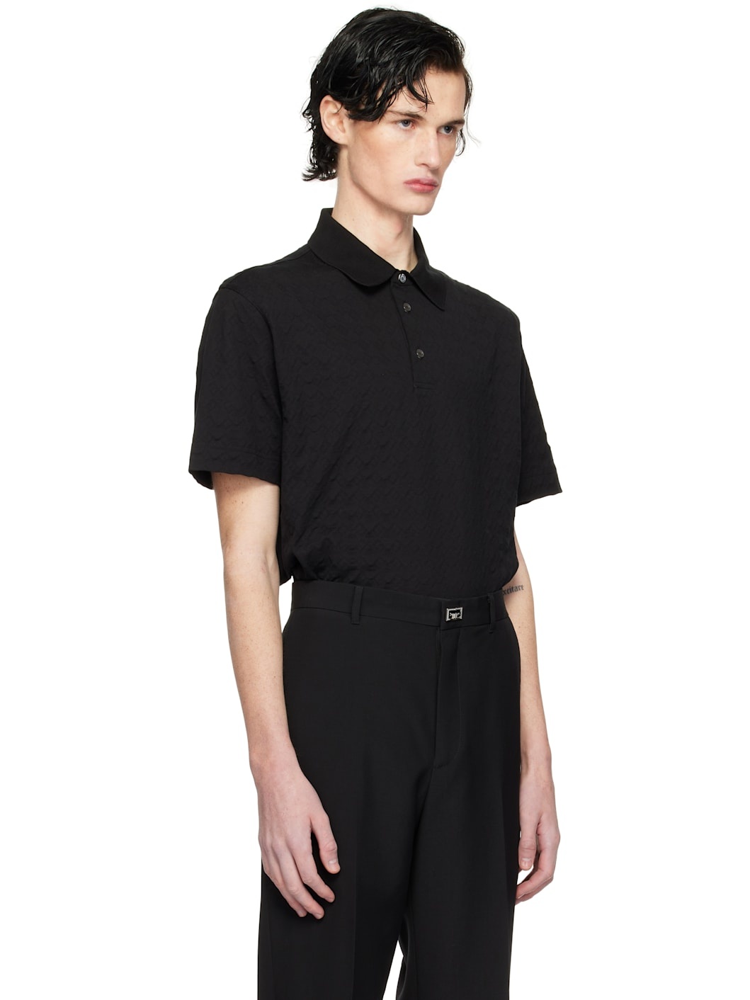 Black Classic Fit Polo - 2