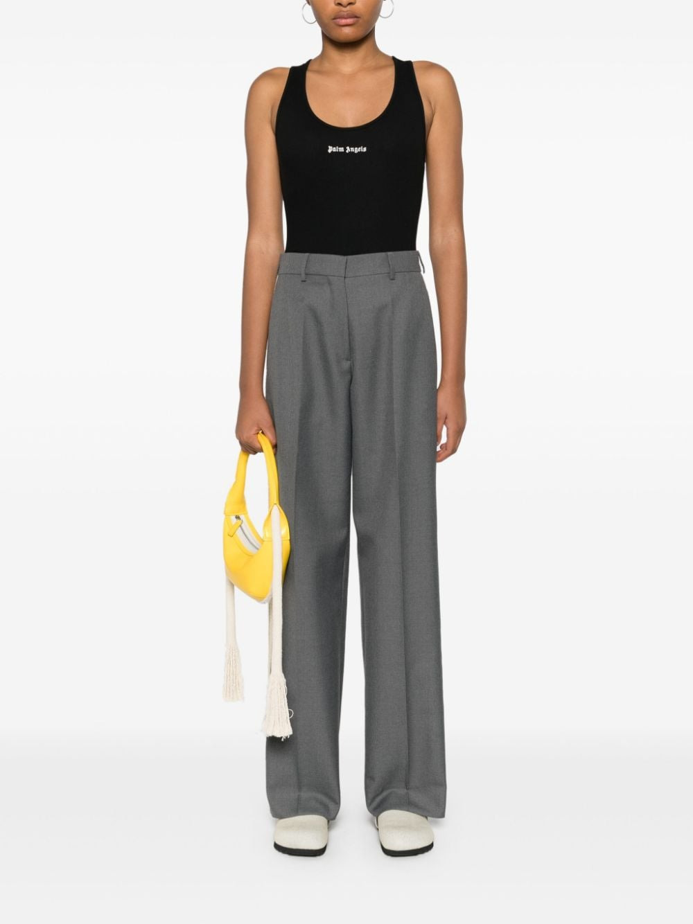 Palm Angels Women Logo Ribbed Tank Top - 5
