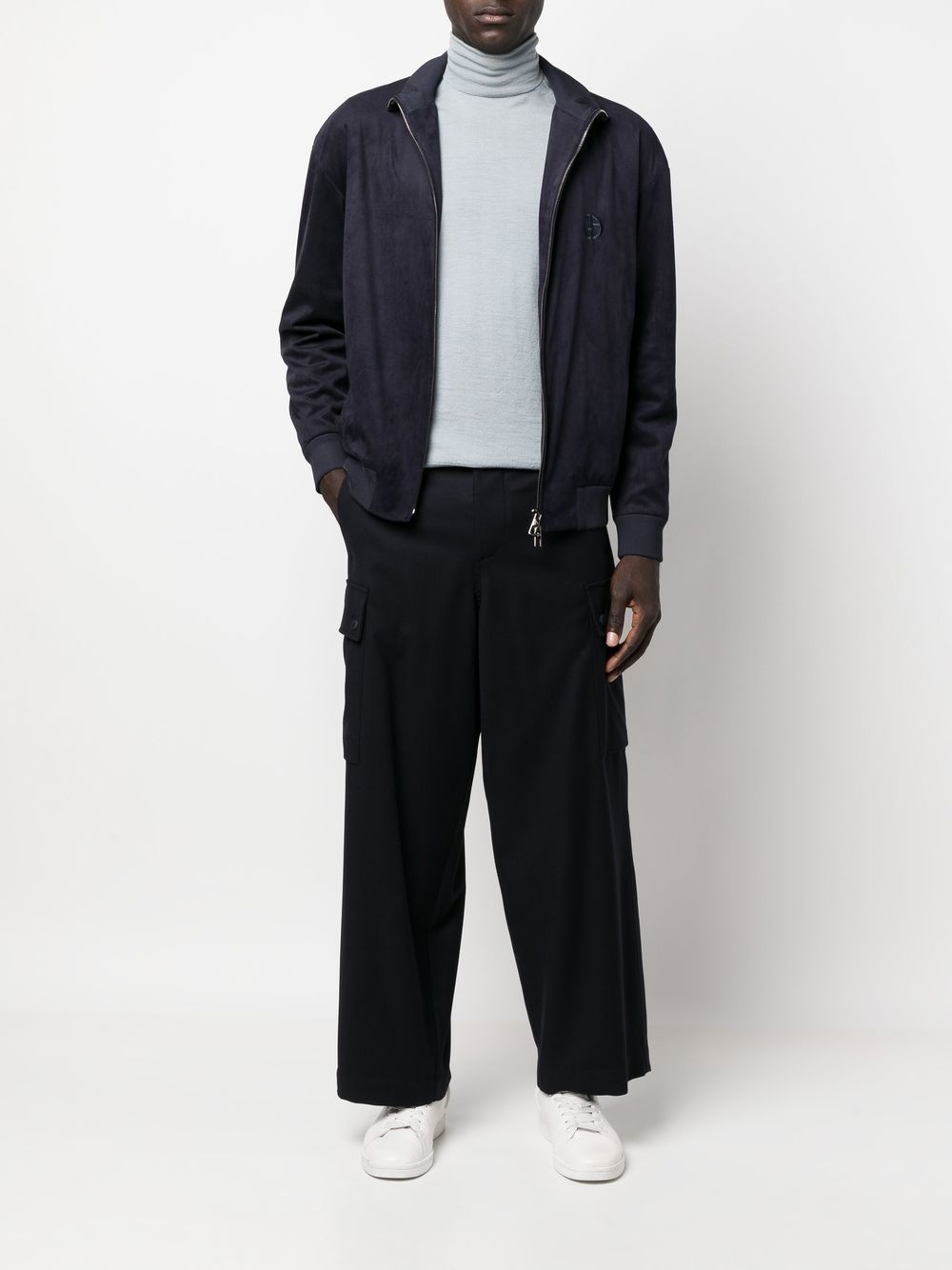 straight-leg wool trousers - 2