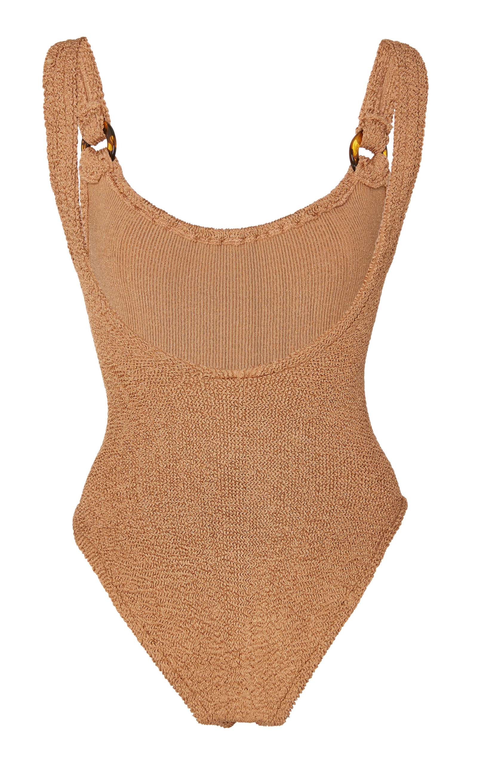 Domino Seersucker Swimsuit brown - 4