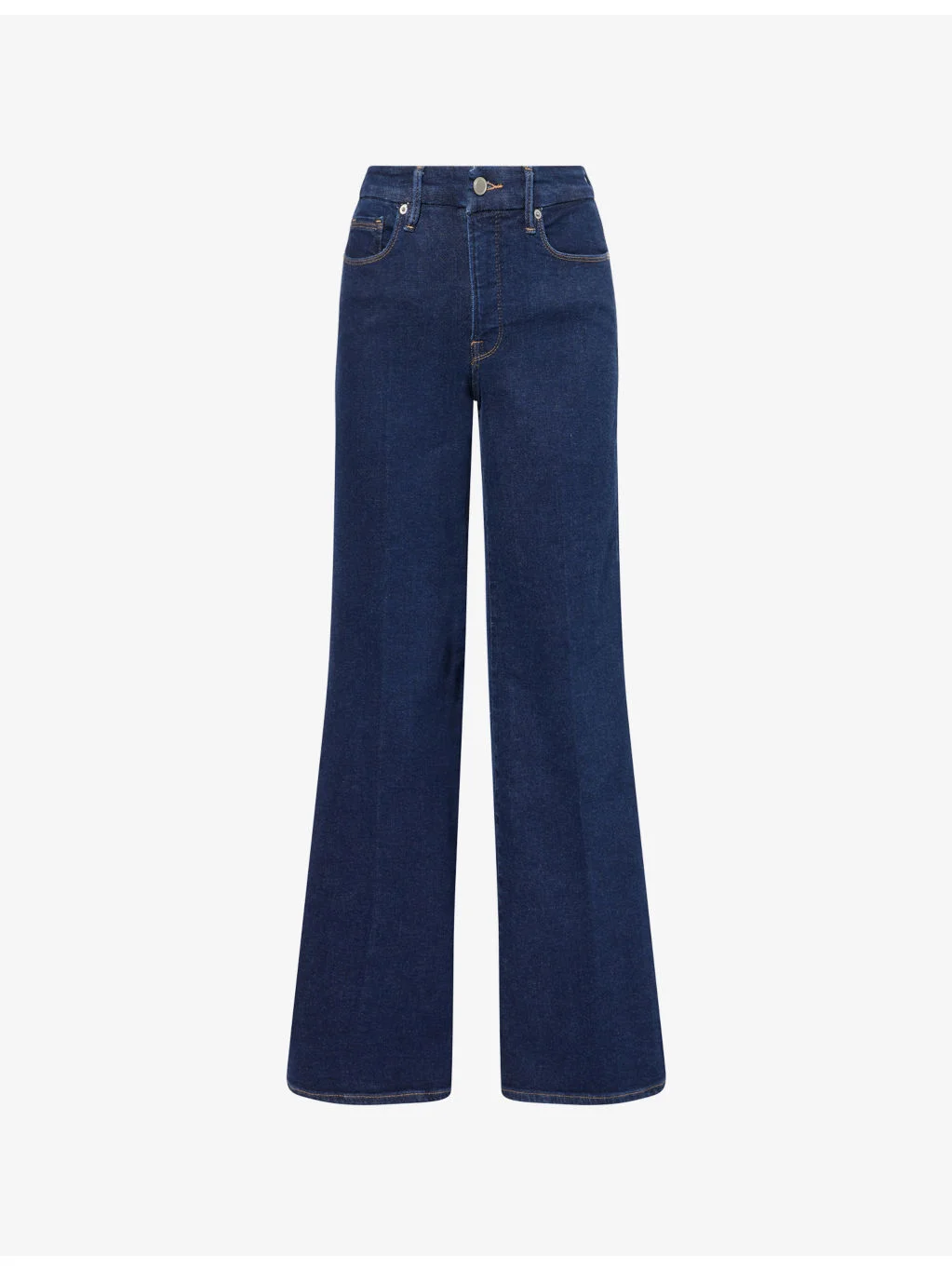 Good Waist Palazzo Wide-Leg Stretch-Denim Blend Jeans - 1