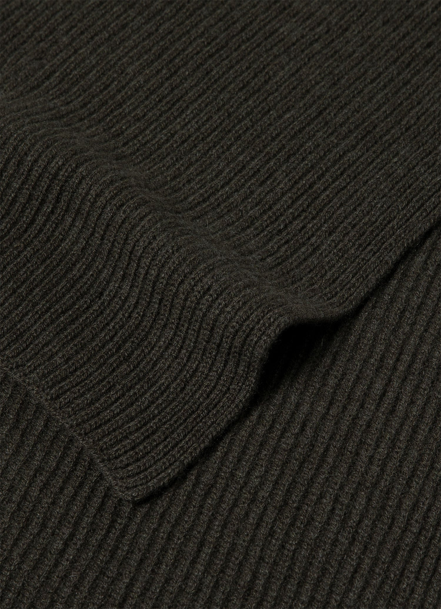 Cashmere Ribbed Scarf - 2