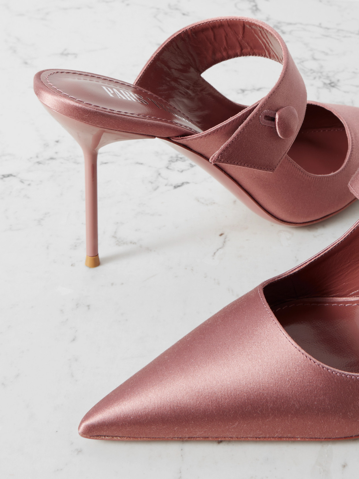 Lidia Satin Mules - 4