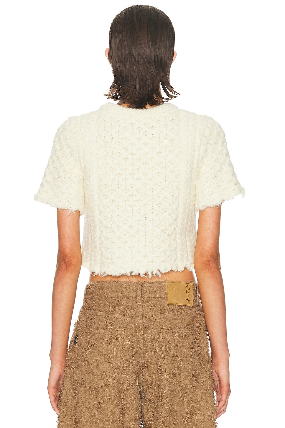 Cut-off Shrunken Fisherman Sweater - 3