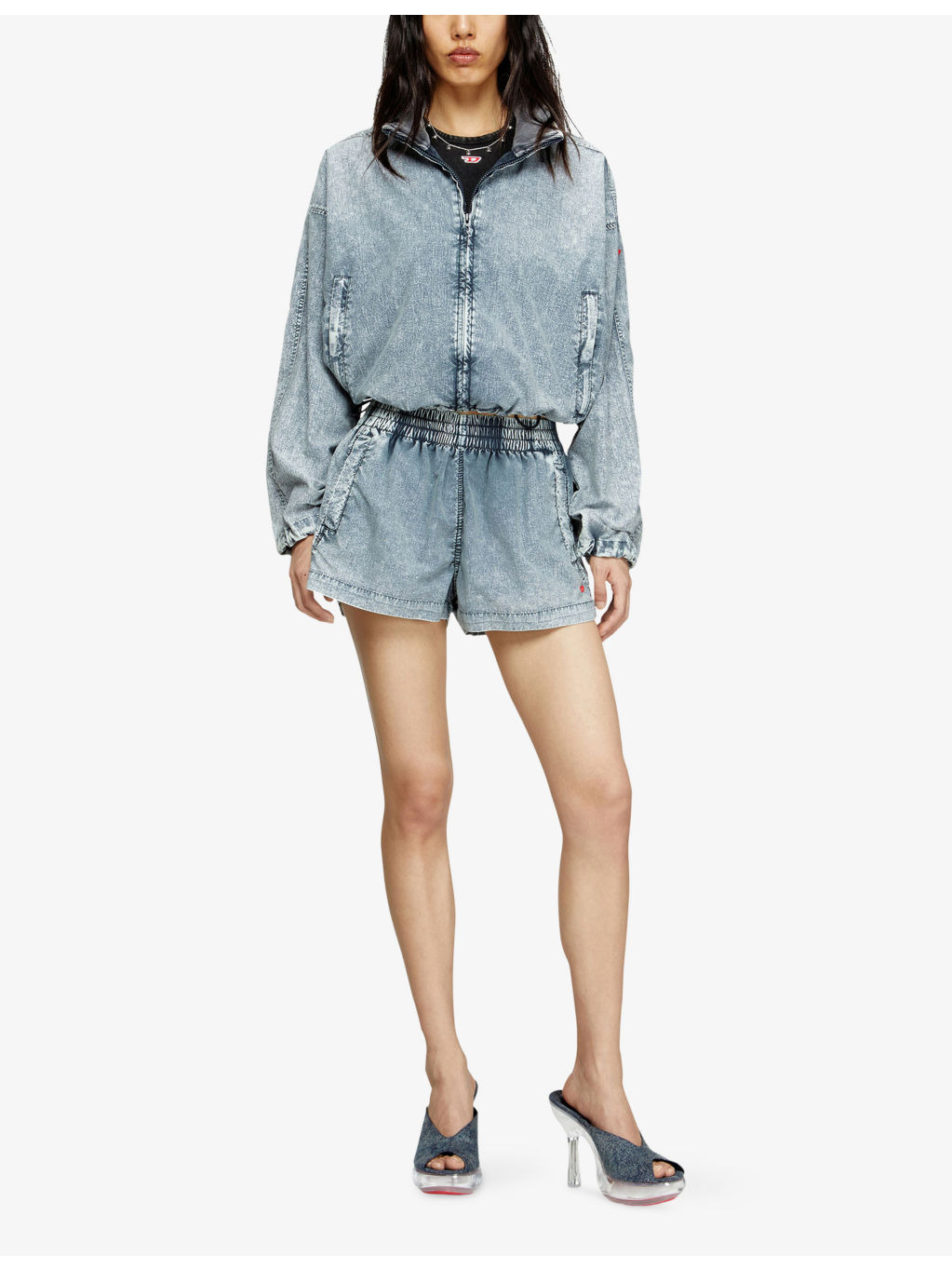 G-Leam-R1 Denim-Effect Woven Jacket - 2