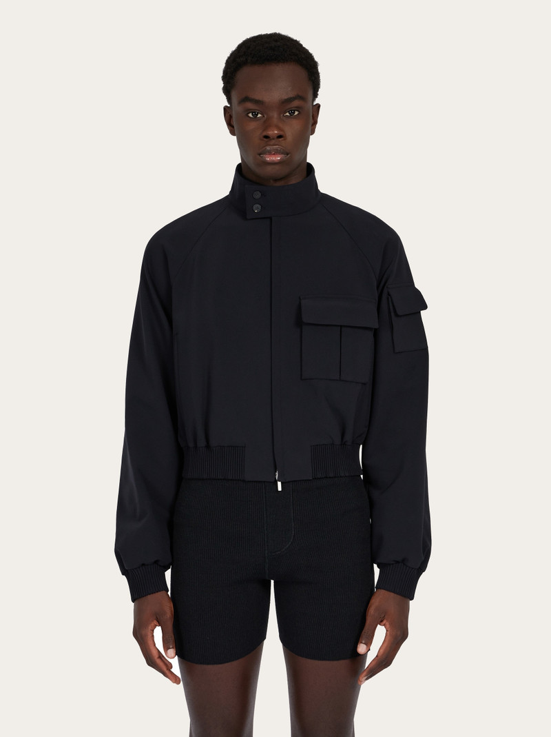 FERRAGAMO Cropped bomber jacket outlook