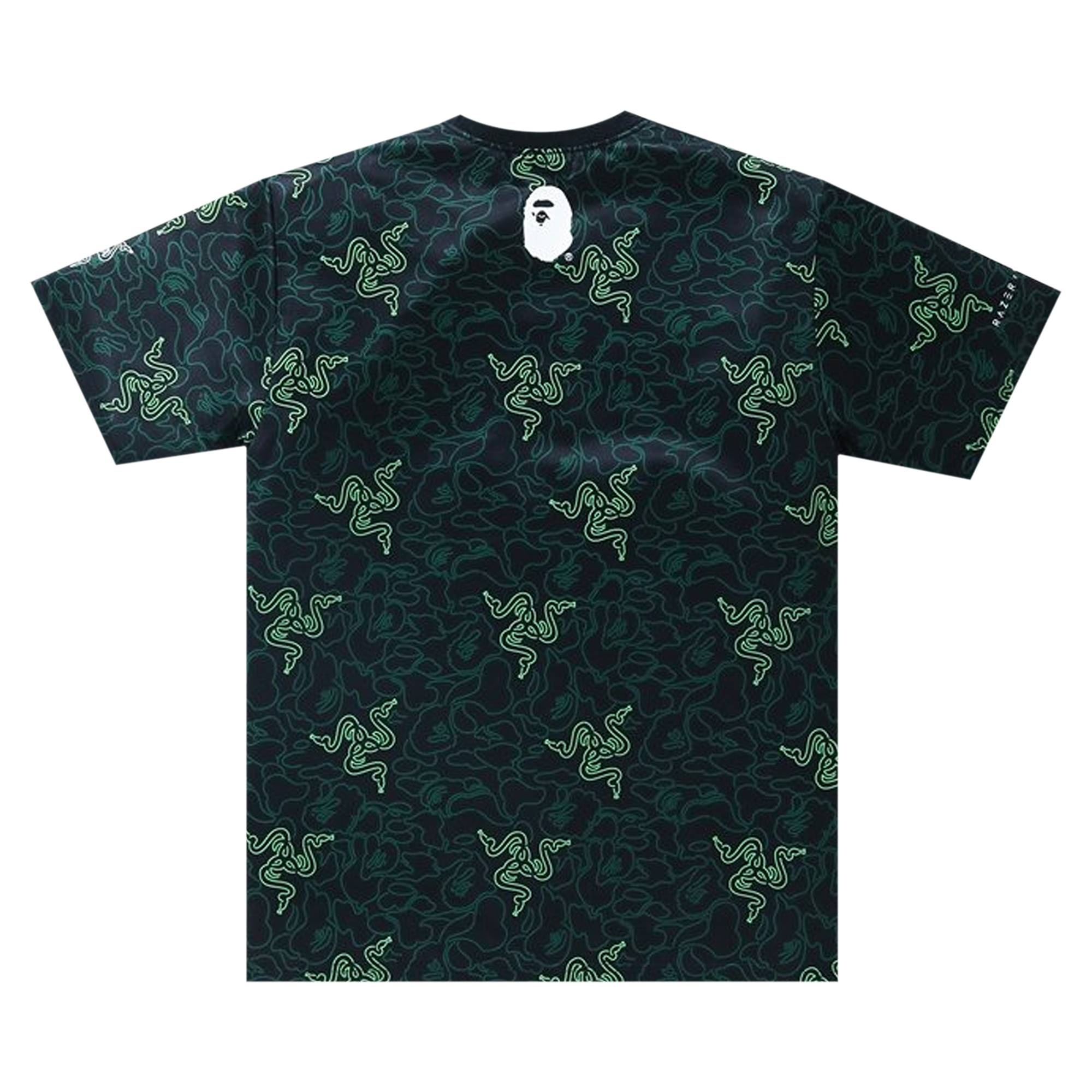 BAPE x Razer Neon Camo Team Tee 'Green' - 2