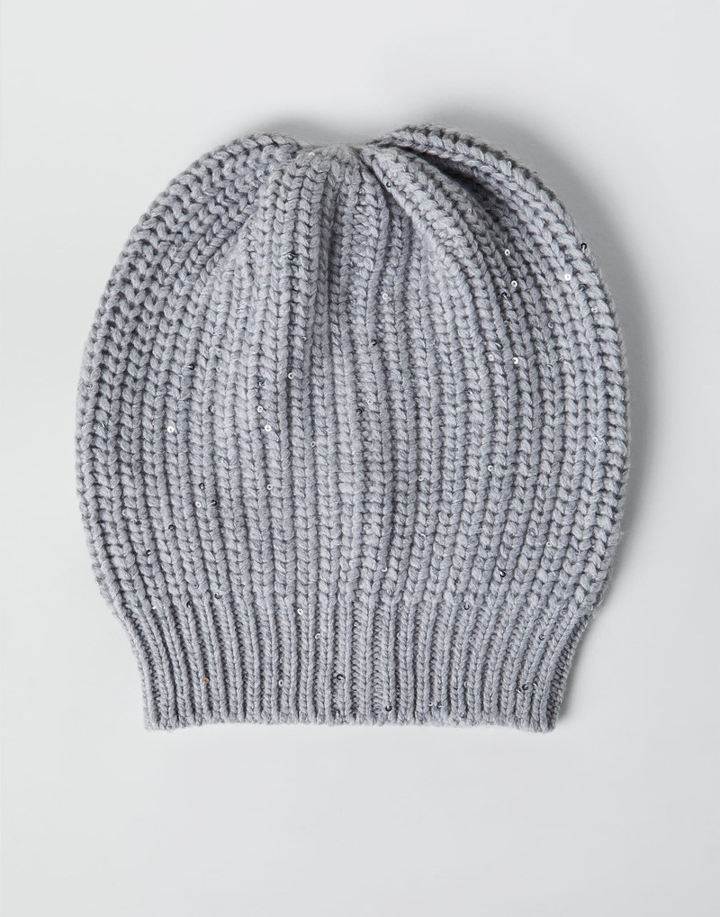 Cashmere and silk Diamond yarn beanie - 1