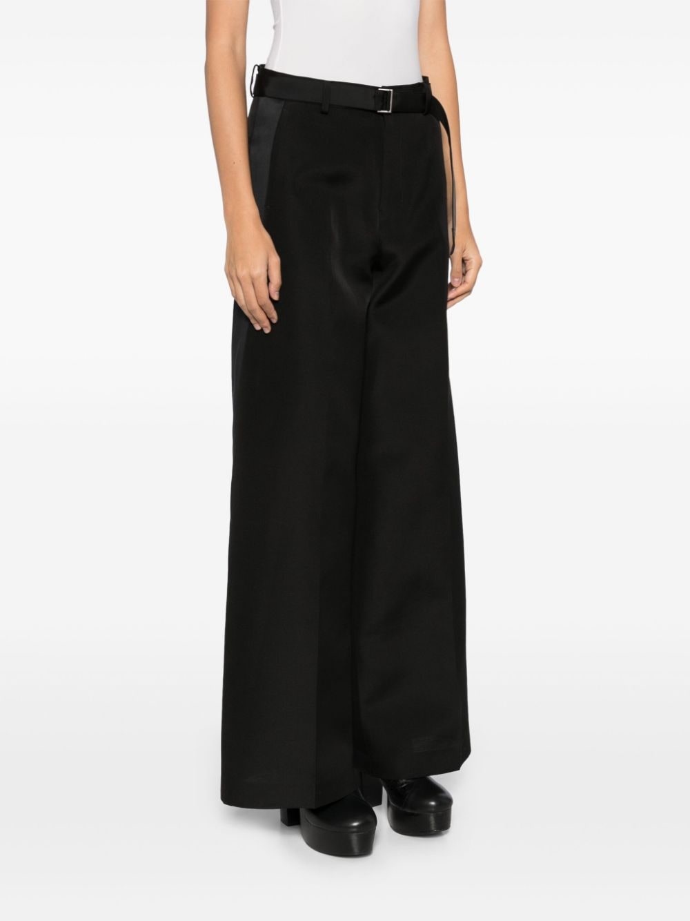 striped straight trousers - 3