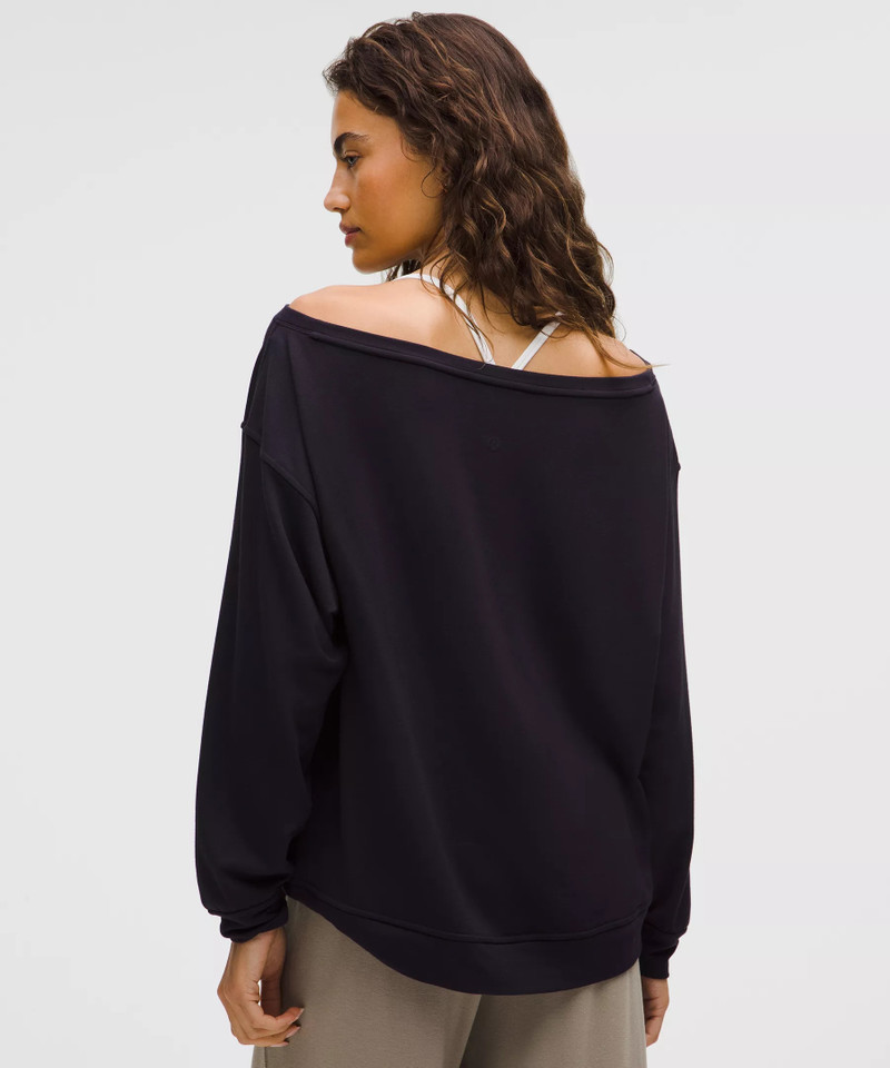 BeCalm Oversized Boatneck Long-Sleeve Shirt 3