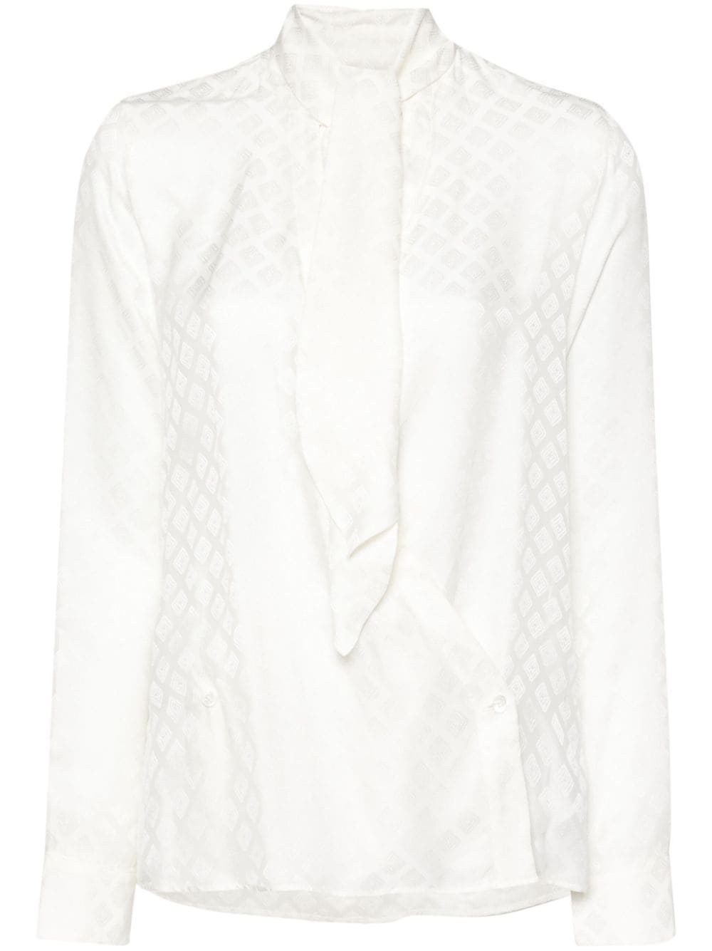 monogram-jacquard shirt - 1