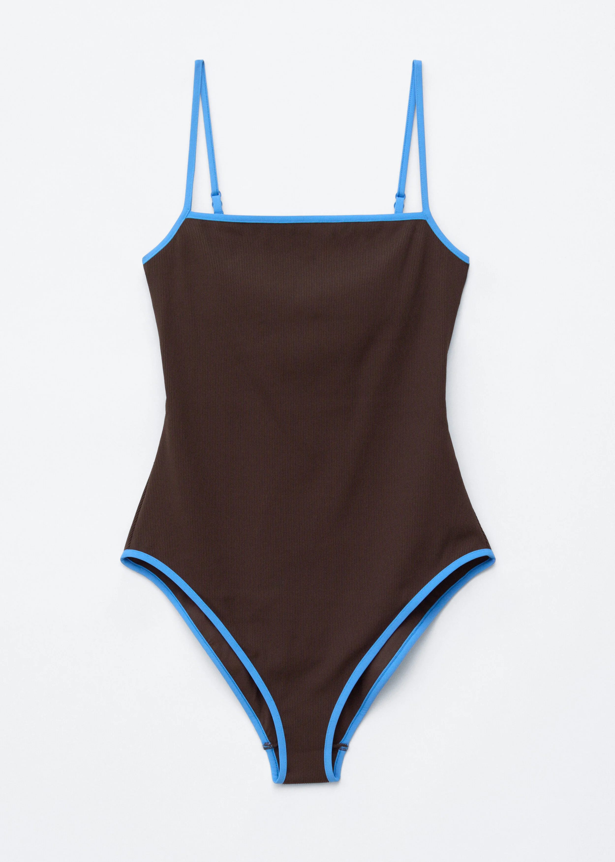 Square-Neck Swimsuit - 1