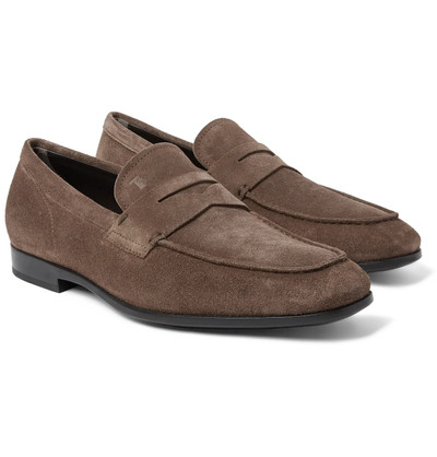 Tod's Suede Penny Loafers outlook