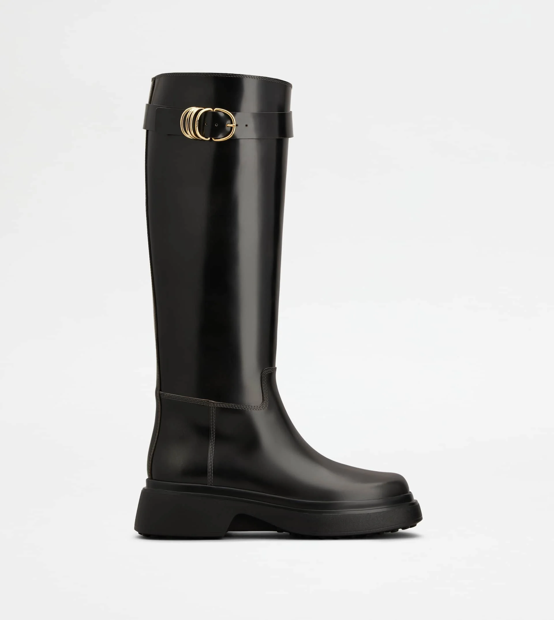 BOOTS IN LEATHER - GREY - 1