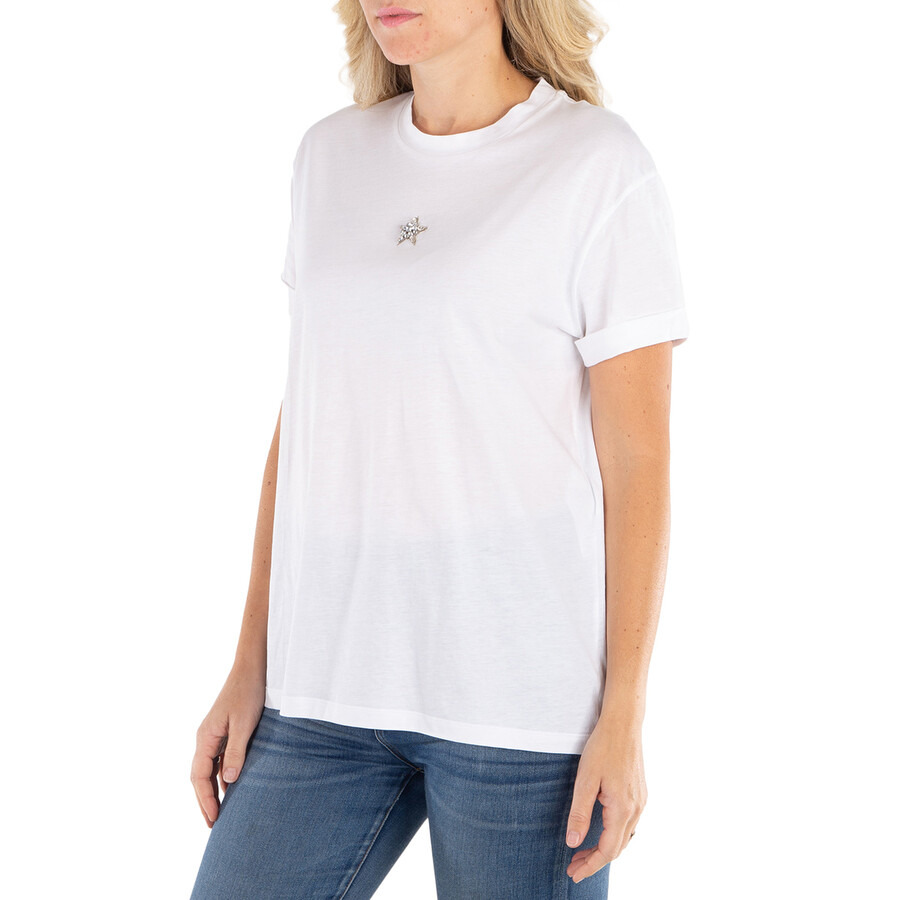 Stella Mccartney Mini Star Crystal Embroidered T-Shirt - 4