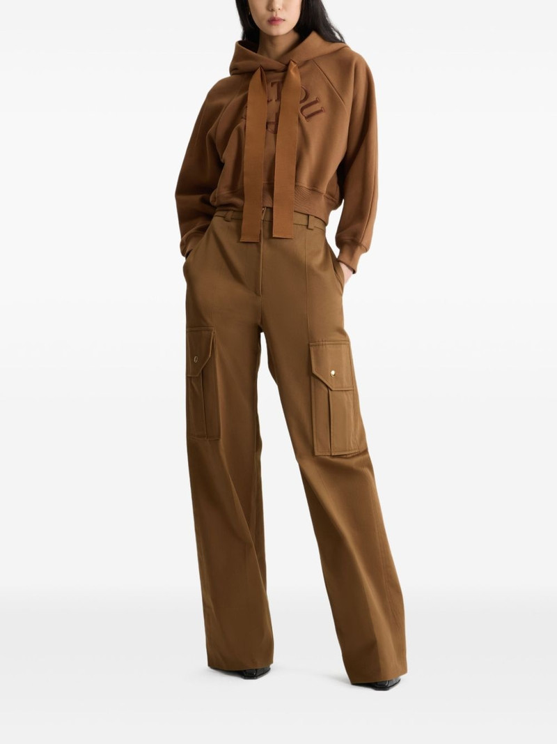 PATOU logo-embroidered hoodie outlook