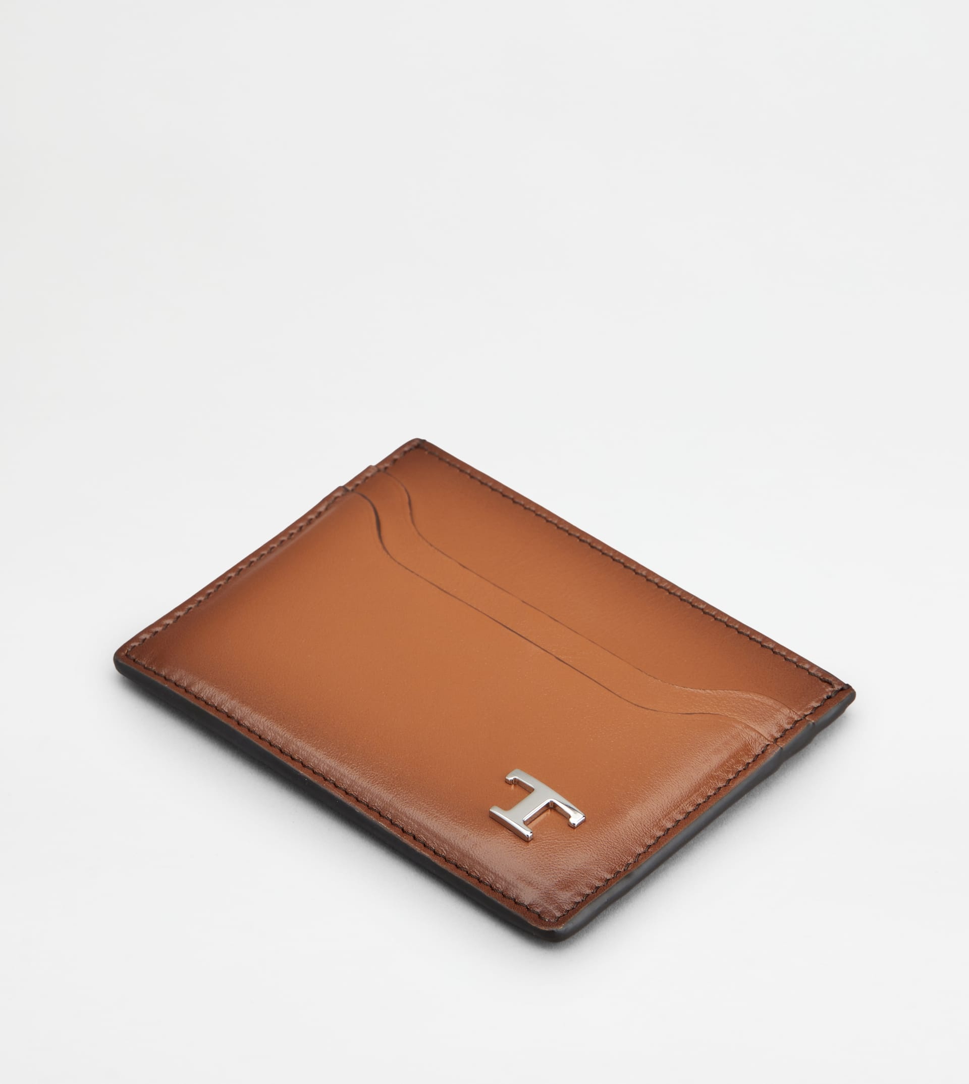 CREDIT CARD HOLDER IN LEATHER - BROWN - 3