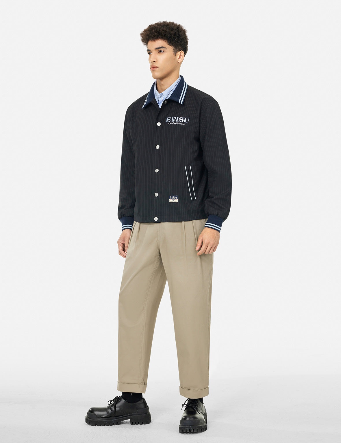 Wheel of Wisdom and Logo Embroidery Taper Chino - 3