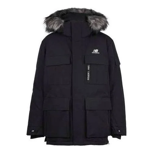 New Balance Warm Long Down Jacket 'Black' NPA46021-BK - 1
