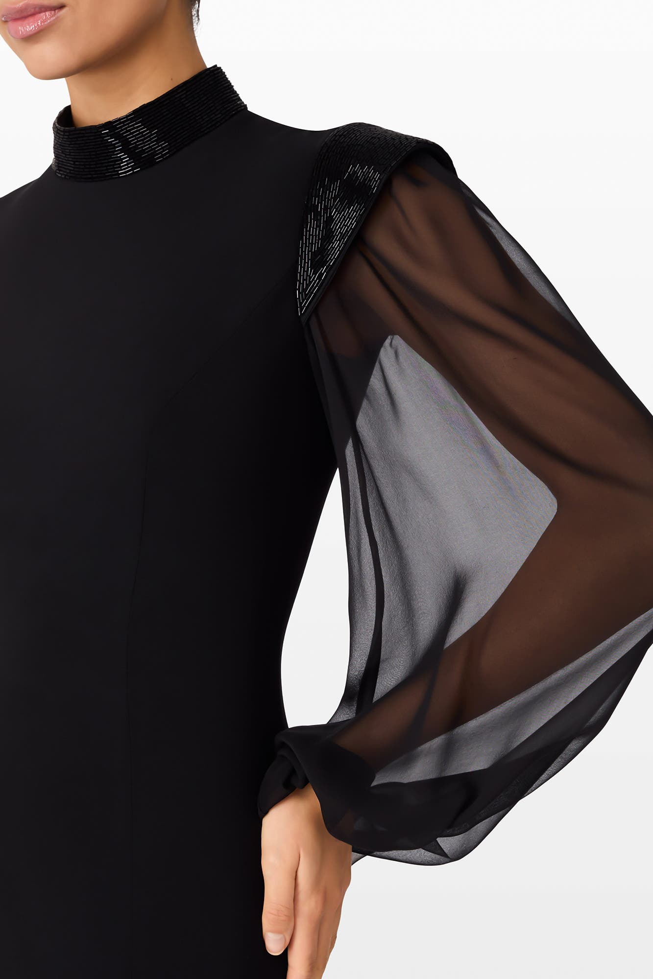 Jenny Packham Isabelle Maxi Dress in Liquorice at Nordstrom - 4